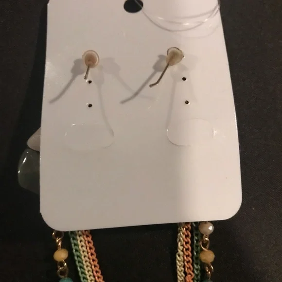 Multi-color beaded earrings - Picture 4 of 6